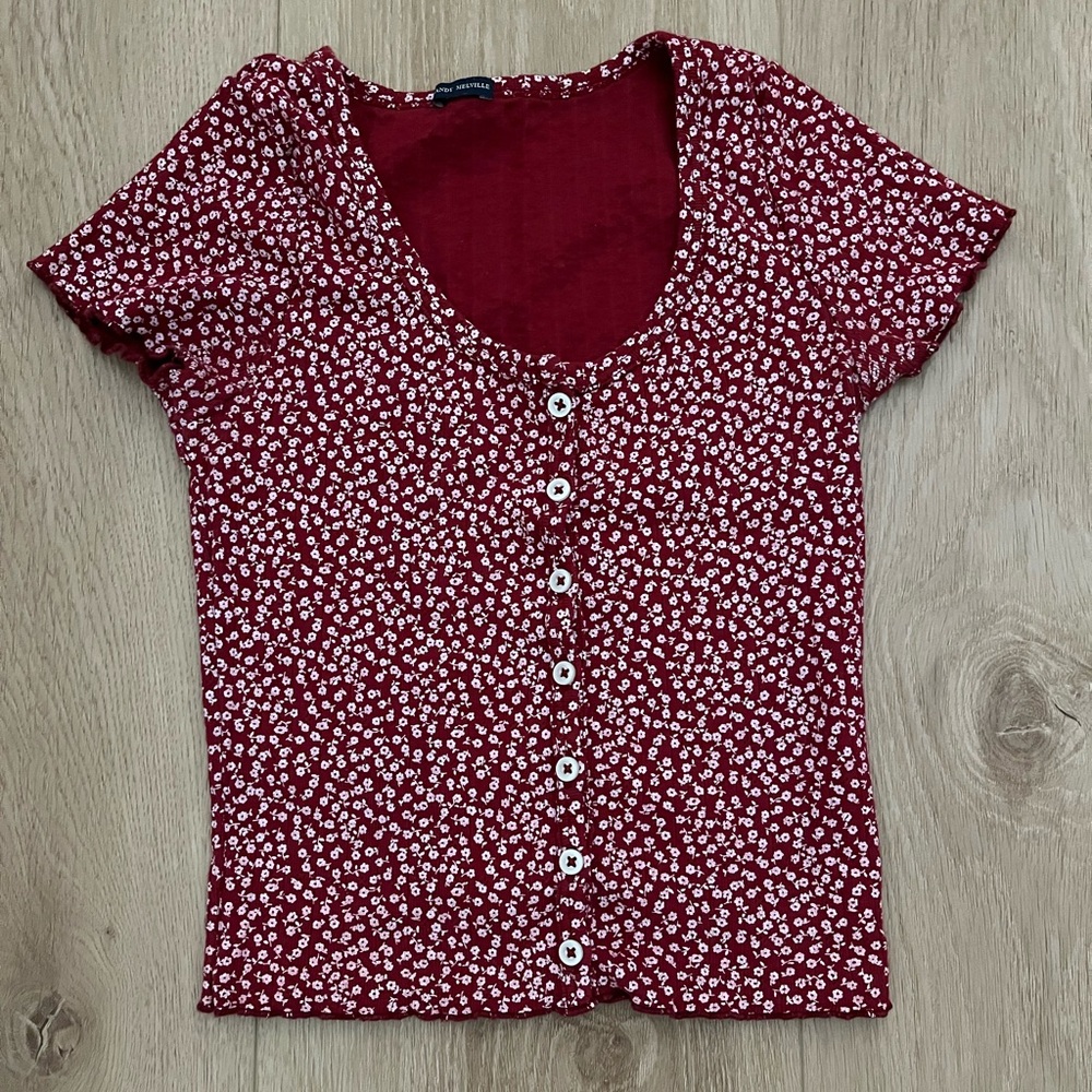 Brandy Melville Maroon top